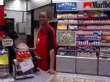 Gas Station Cashier Rendering Good Service