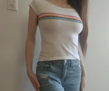 A rainbow weekend titty drop for you all!? Who needs bras?