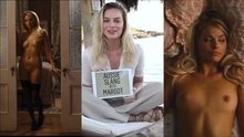 Margot Robbie - Clothed vs Unclothed