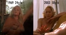 Helen Mirren - Age of Consent (1969) vs The Roman Spring of Mrs. Stone (2003) - Nude Comparison