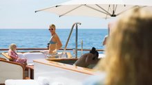 Poppy Delevingne bikini scene in Riviera