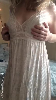 popping right out of my little nightgown