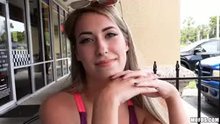 Hottie Kimber Lee gets them out in public