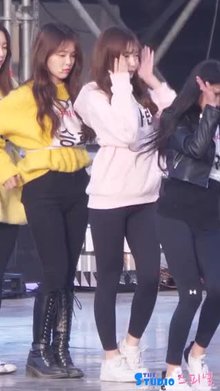OMG - Yooa's Butt pops into Arin's Fancam(Switch off HD for Less Pixelation)