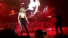 Girl flashes her pussy at Steel Panther concert