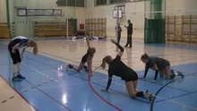 Volleyball Girls Stretching