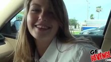 Cute Staci fucked in the car