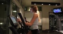 Gracie flashing at the gym