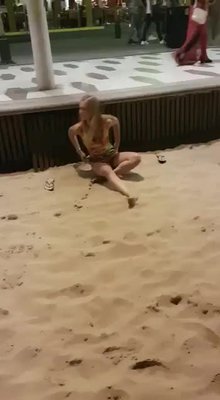 Playing At The Beach