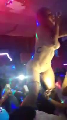 Stripper Going Wild On Stage
