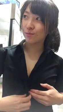 Asian girl being cute  from